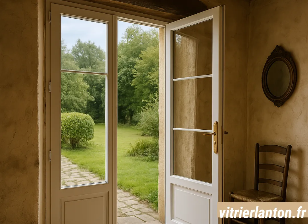 Installation de fenêtre en PVC Lanton
